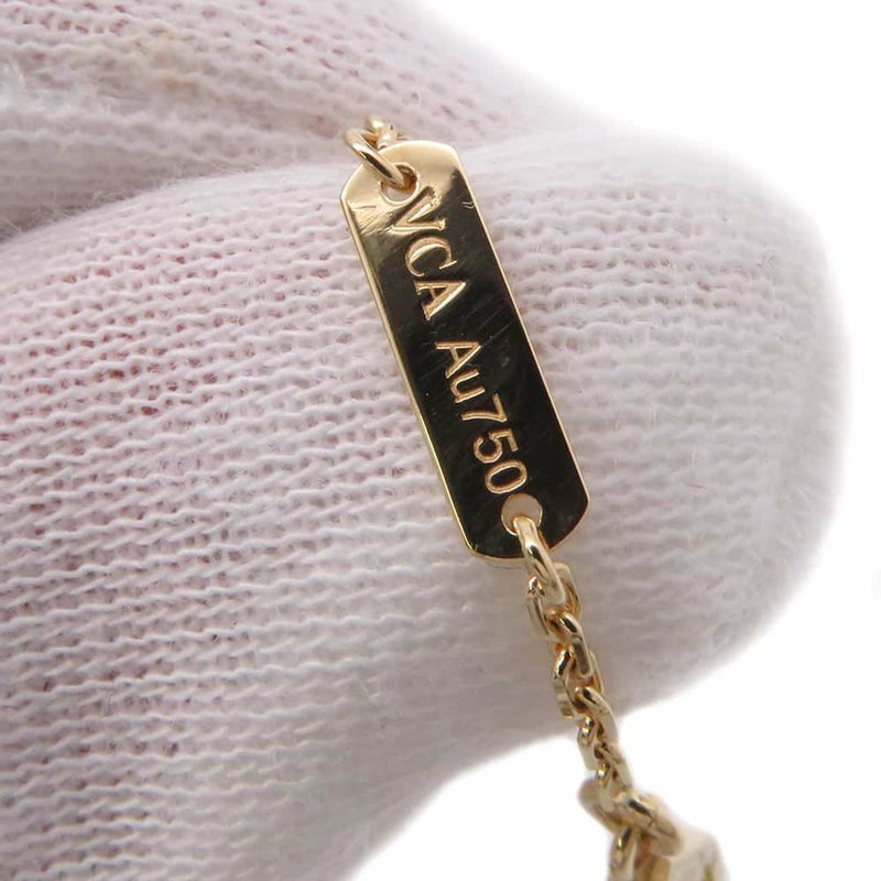 ヴァンクリーフ&アーペル ネックレス ヴィンテージ アルハンブラ ペンダント マザーオブパール K18YGイエローゴールド VCARA45900