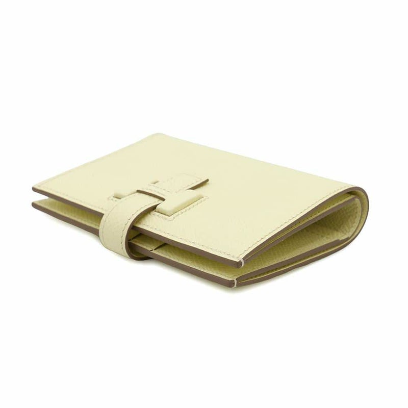 エルメス 二つ折り財布 Hパッサン コンパクト ジョーヌミルトン/シルバー金具 エプソン W刻印