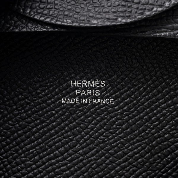 エルメス コインケース バスティア ブラック エプソン W刻印 HERMES 財布