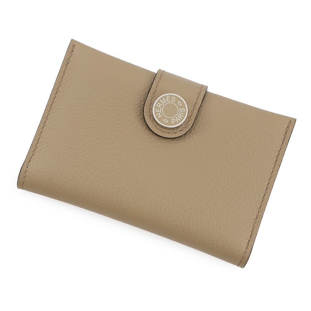 エルメス カードケース RMS ベージュドゥワイマール/シルバー金具