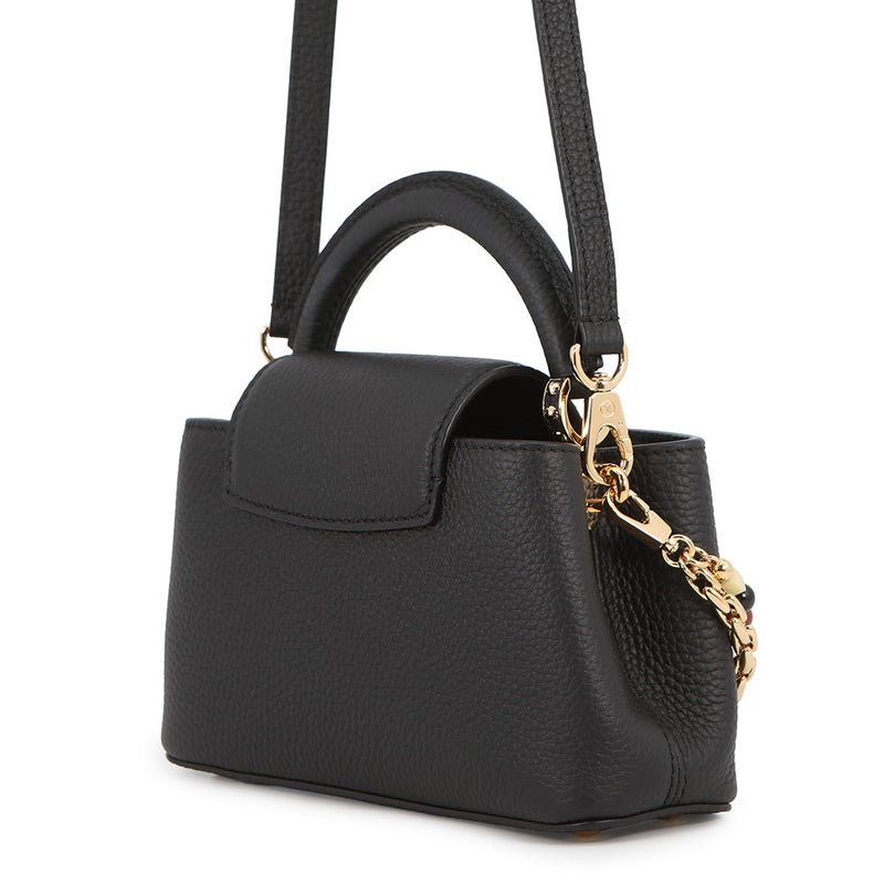 ルイヴィトン ハンドバッグ トリヨンレザー カプシーヌ EW MINI M29443 LOUIS VUITTON 2wayショルダー ブラック 黒