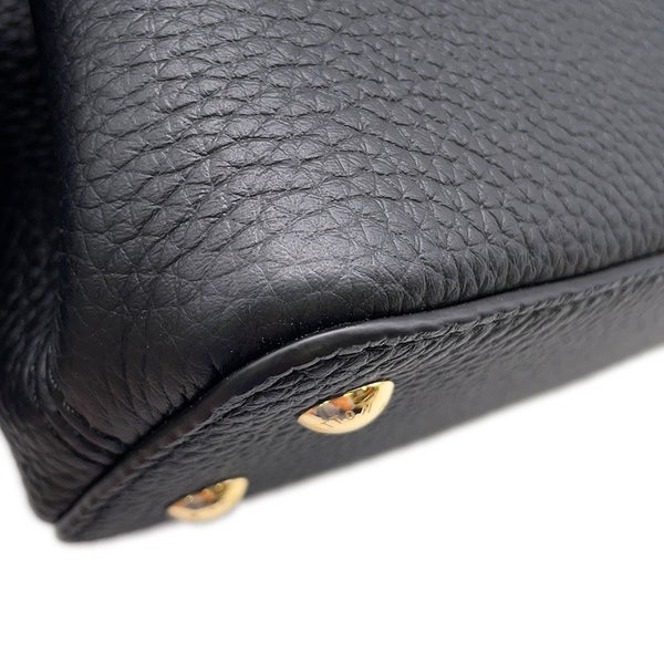 ルイヴィトン ハンドバッグ トリヨンレザー カプシーヌ EW MINI M29443 LOUIS VUITTON 2wayショルダー ブラック 黒