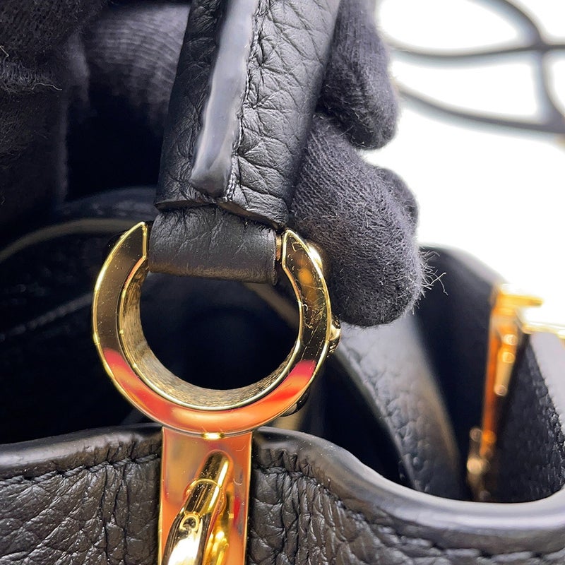 ルイヴィトン ハンドバッグ トリヨンレザー カプシーヌ EW MINI M29443 LOUIS VUITTON 2wayショルダー ブラック 黒