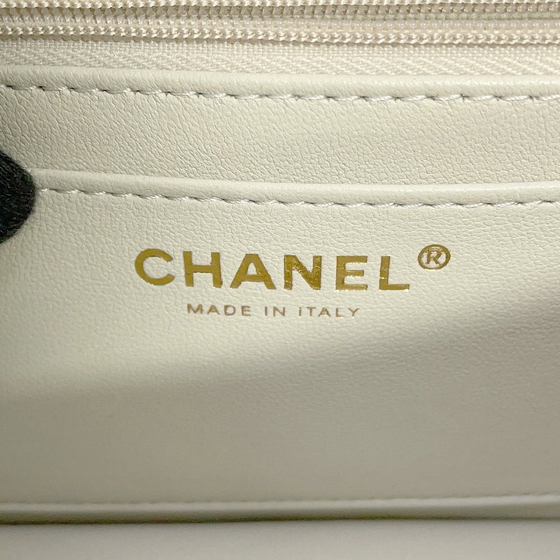 シャネル チェーンショルダーバッグ ココマーク マトラッセ シングルフラップ ツイード AS5670 CHANEL