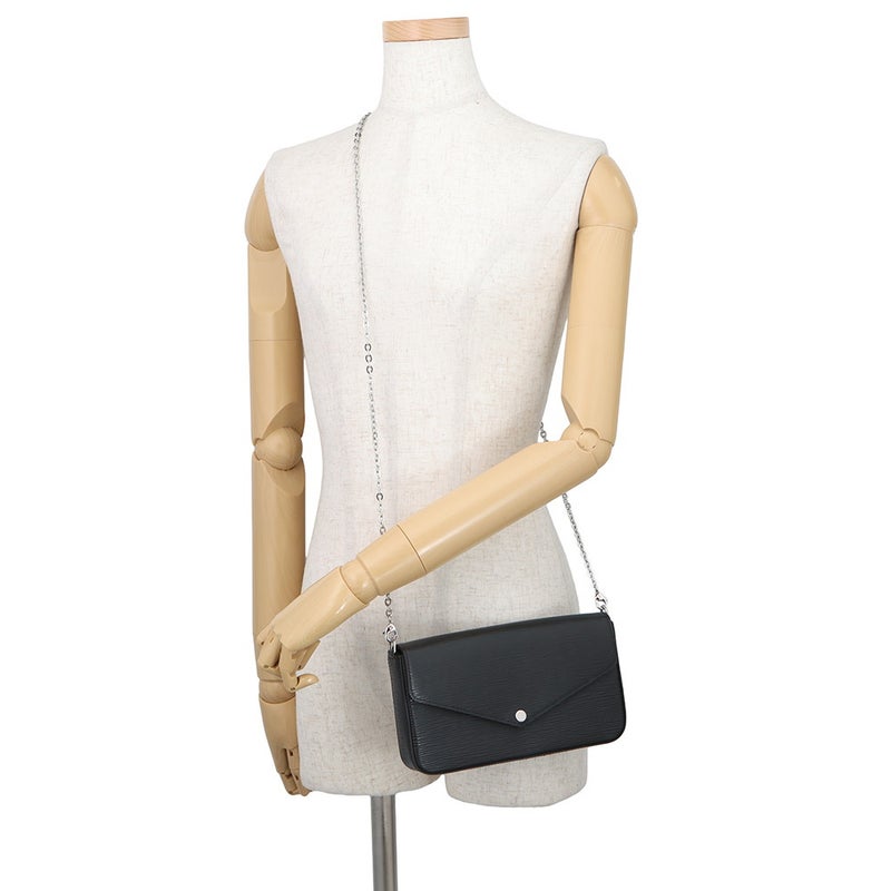 ルイヴィトン チェーンウォレット エピ ポシェット・フェリシー M62648 LOUIS VUITTON 財布 バッグ ブラック 黒
