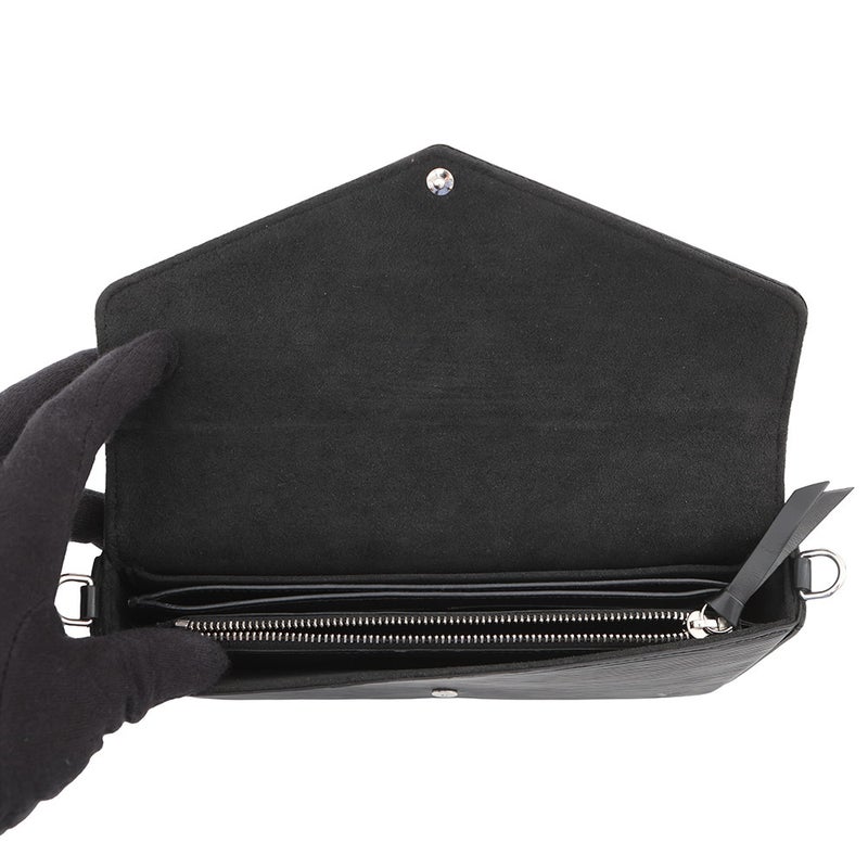 ルイヴィトン チェーンウォレット エピ ポシェット・フェリシー M62648 LOUIS VUITTON 財布 バッグ ブラック 黒