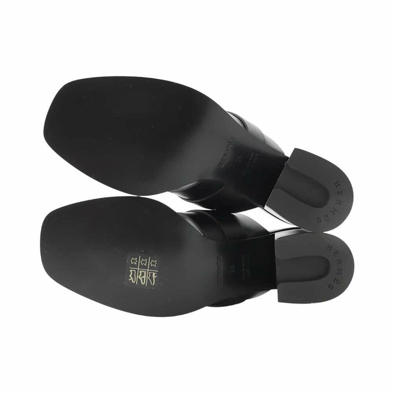 エルメス サンダル キュート 60 レディースサイズ36 HERMES 靴 黒