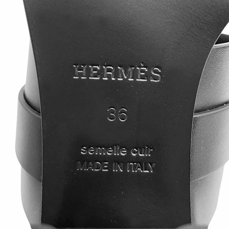 エルメス サンダル キュート 60 レディースサイズ36 HERMES 靴 黒