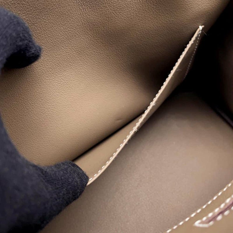 エルメス バーキン25 エトゥープ/シルバー金具 スイフト W刻印 HERMES Birkin ハンドバッグ