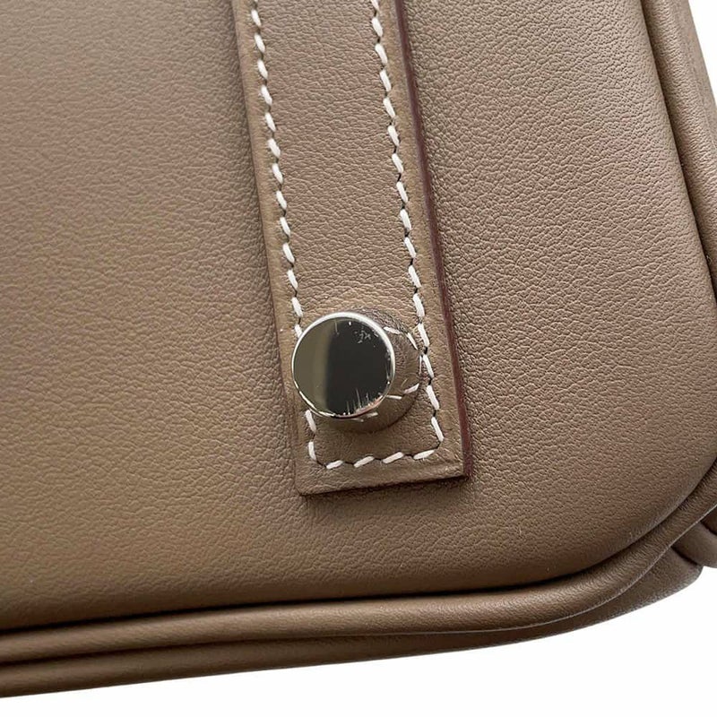エルメス バーキン25 エトゥープ/シルバー金具 スイフト W刻印 HERMES Birkin ハンドバッグ