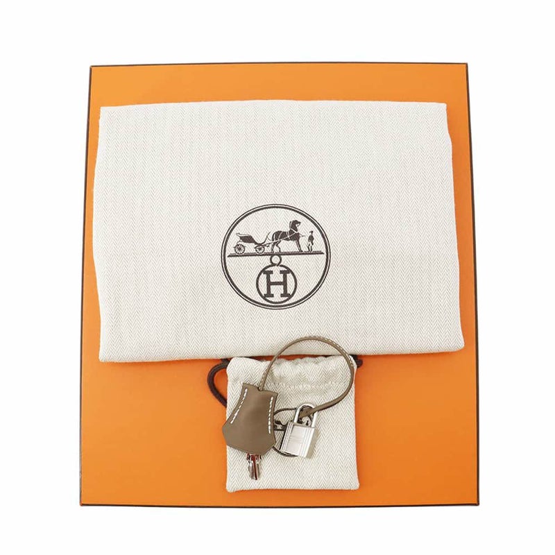 エルメス バーキン25 エトゥープ/シルバー金具 スイフト W刻印 HERMES Birkin ハンドバッグ