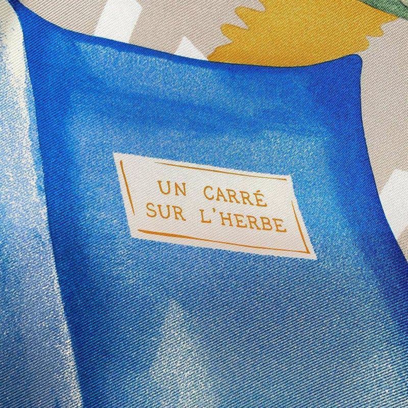 エルメス スカーフ カレ90 Un 草上のカレ Carre sur l'Herbe HERMES シルク 2025春夏