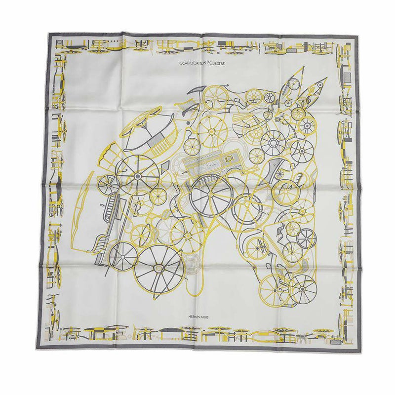 エルメス スカーフ カレ90  コンプリケーション・エケストル Complication Equestre HERMES シルク 2024秋冬
