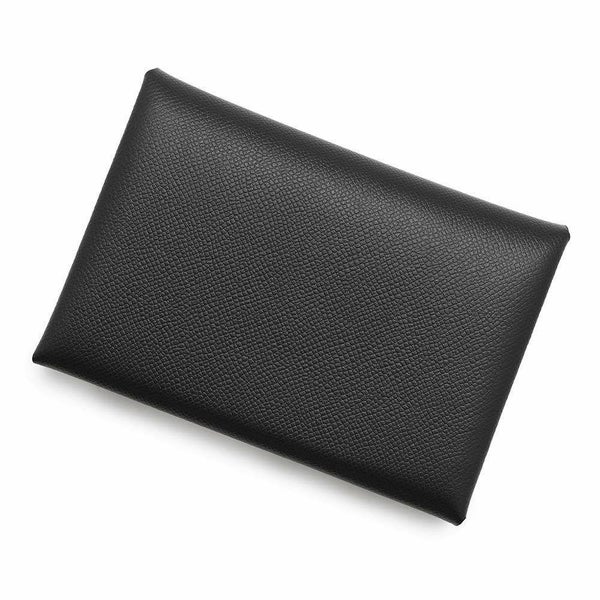 エルメス コインケース カルヴィ デュオ ブラック/シルバー金具 ヴォーマダム W刻印 HERMES 黒