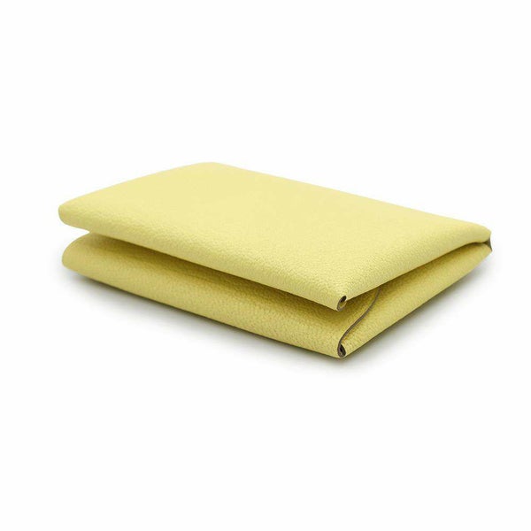 エルメス コインケース カルヴィ デュオ リモンチェッロ/シルバー金具 シェブルミゾル B刻印 HERMES シェーブル