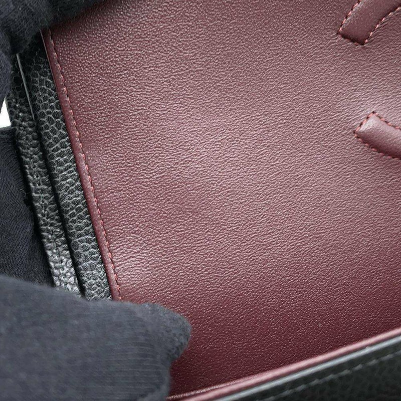 シャネル チェーンショルダーバッグ マトラッセ25 ココマーク キャビアスキン ダブルチェーン A01112 CHANEL 黒