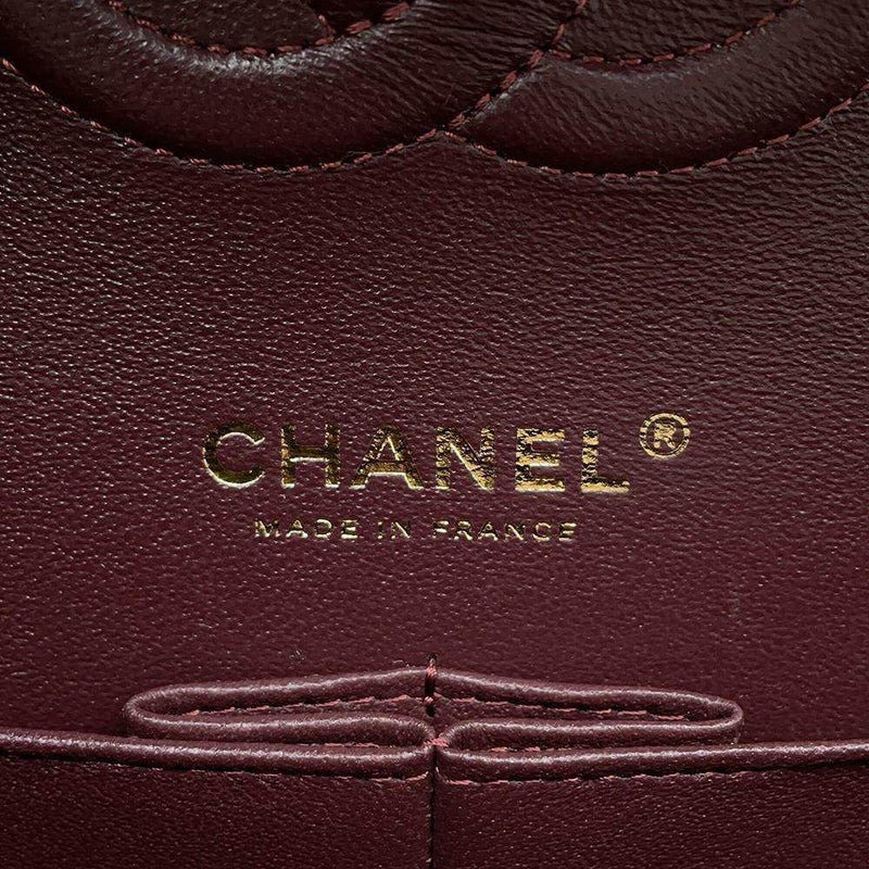 シャネル チェーンショルダーバッグ マトラッセ25 ココマーク キャビアスキン ダブルチェーン A01112 CHANEL 黒