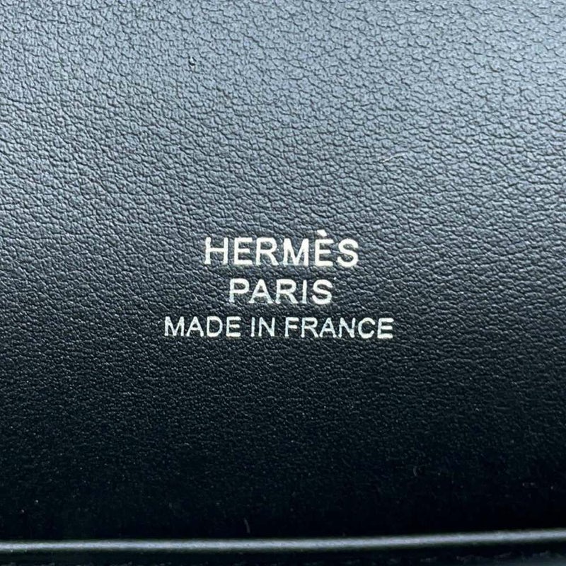 エルメス ハンドバッグ ポシェットケリー ブラック/シルバー金具 スイフト K刻印 HERMES バッグ 黒