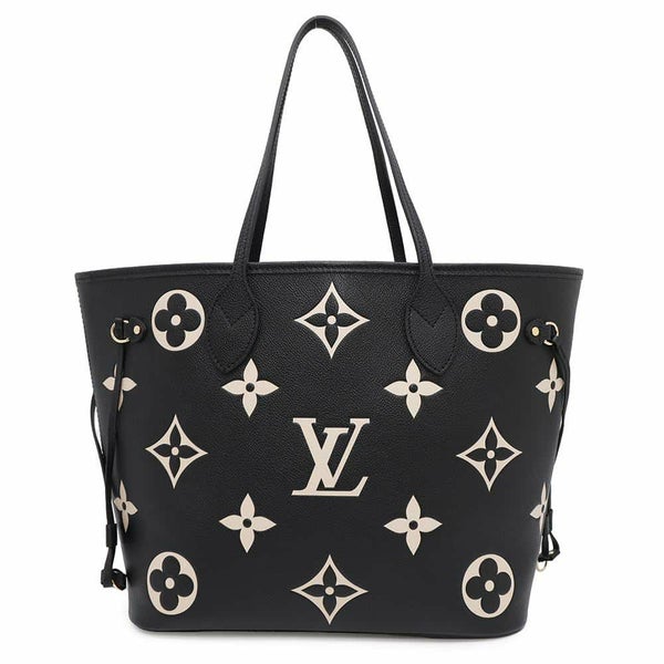 ルイヴィトン トートバッグ モノグラム・アンプラント ネヴァーフルMM M58907 黒 ブラック バイカラー