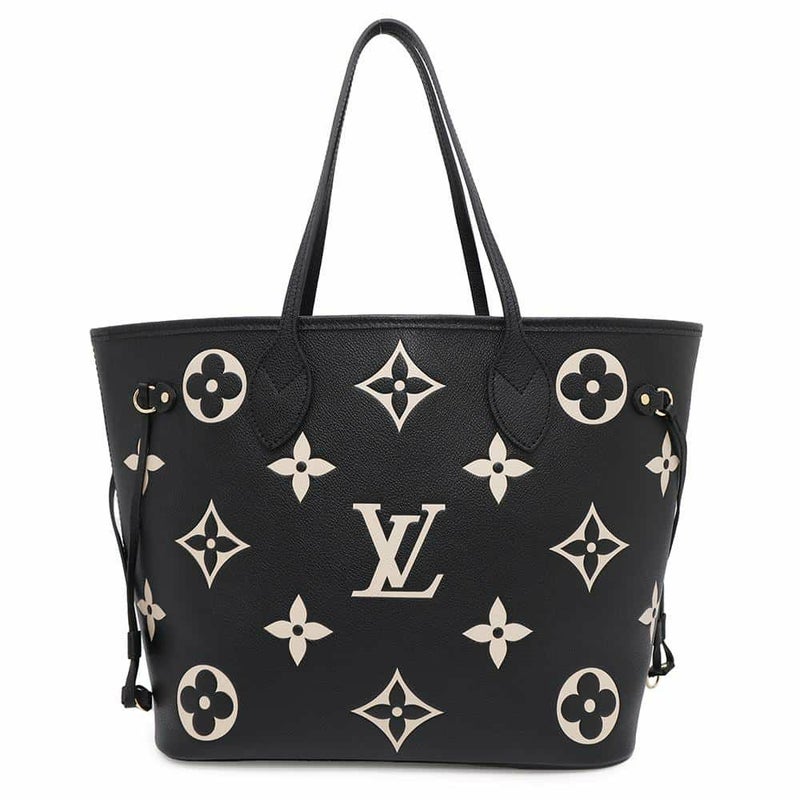 ルイヴィトン トートバッグ モノグラム・アンプラント ネヴァーフルMM M58907 黒 ブラック バイカラー