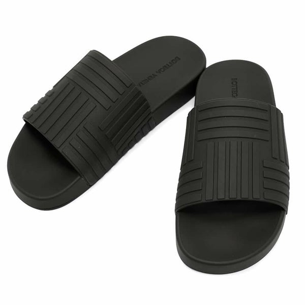 ボッテガヴェネタ サンダル スライド ラバー メンズサイズ41 690105 BOTTEGA VENETA 靴 黒