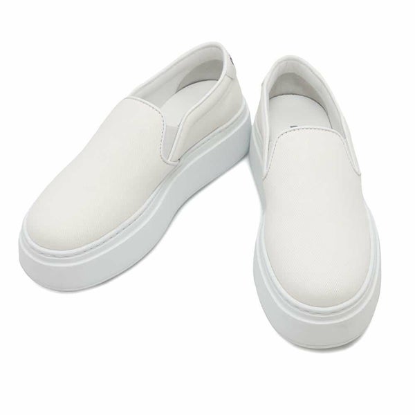 ミュウミュウ スニーカー スリッポン レディースサイズ37 5S152E Miu Miu 白