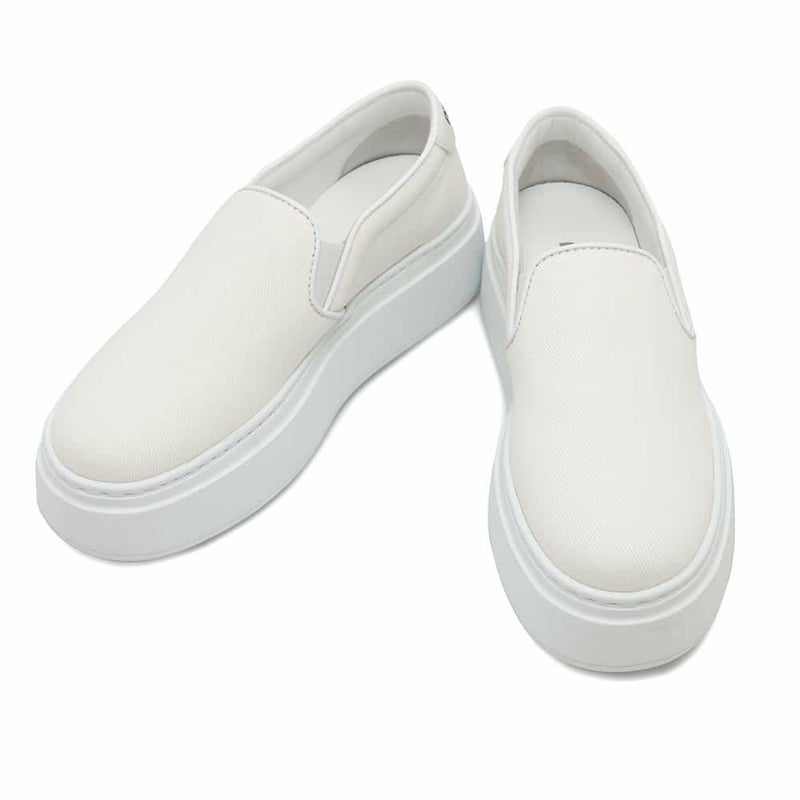 ミュウミュウ スニーカー スリッポン レディースサイズ37 5S152E Miu Miu 白