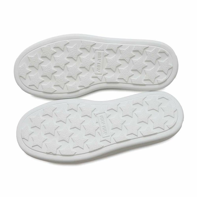 ミュウミュウ スニーカー スリッポン レディースサイズ37 5S152E Miu Miu 白