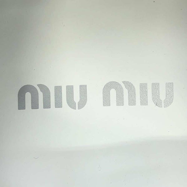 ミュウミュウ スニーカー スリッポン レディースサイズ37 5S152E Miu Miu 白