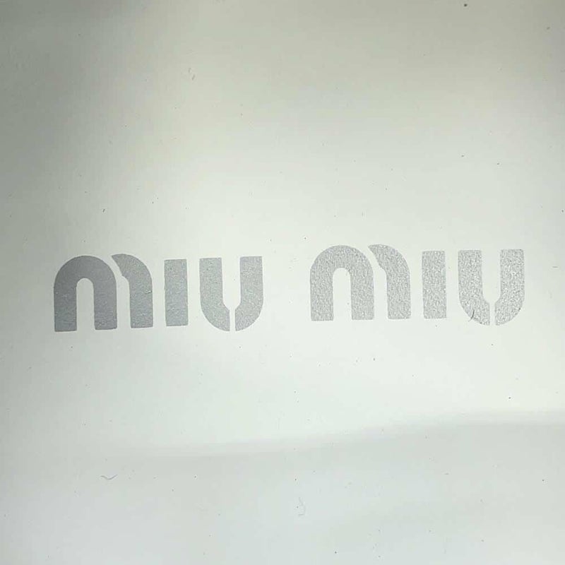 ミュウミュウ スニーカー スリッポン レディースサイズ37 5S152E Miu Miu 白