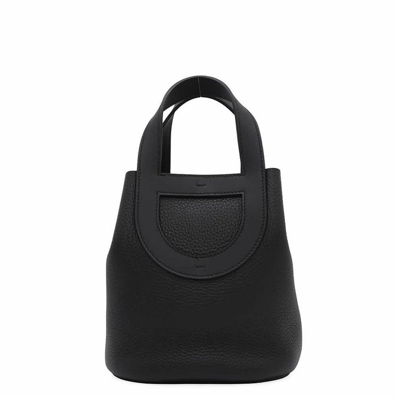 エルメス トートバッグ インザループ 18 ブラック/ゴールド金具 トリヨンクレマンス/スイフト W刻印 黒