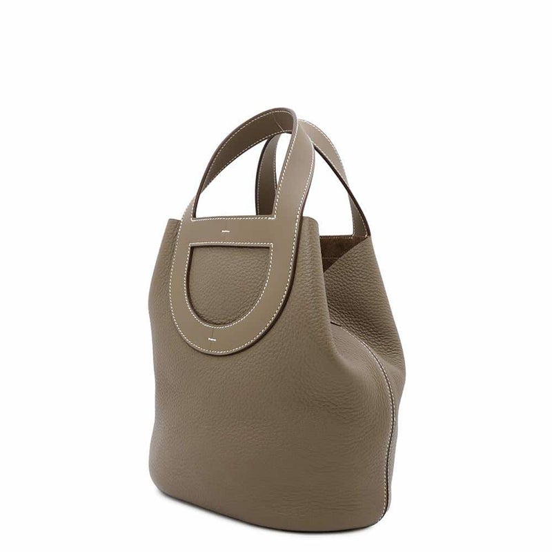 エルメス ハンドバッグ インザループ 23 エトゥープ/ゴールド金具 トリヨンクレマンス/スイフト W刻印