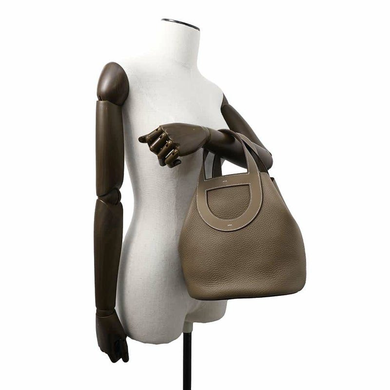 エルメス ハンドバッグ インザループ 23 エトゥープ/ゴールド金具 トリヨンクレマンス/スイフト W刻印