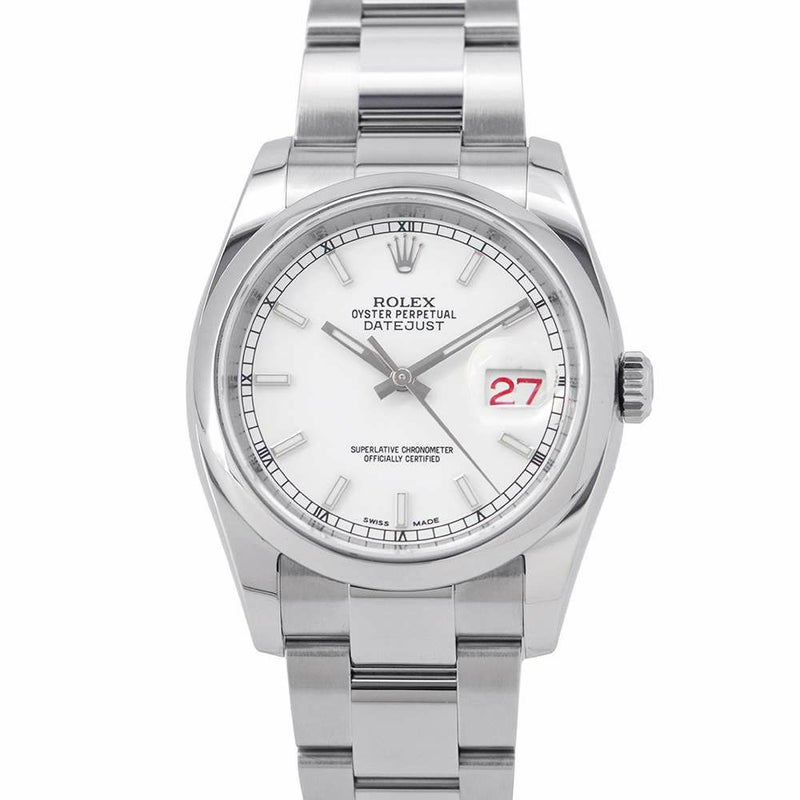 ロレックス デイトジャスト36 ランダムシリアル ルーレット 116200 ROLEX 腕時計 白文字盤