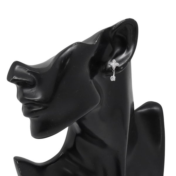 ルイヴィトン ピアス LV ダイヤモンド ダブル ラウンド ダイヤ 中石 2P 計約0.60ct/74P 計約0.22ct K18WG Q06400 LOUIS VUITTON
