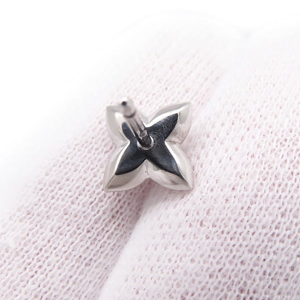 ルイヴィトン ピアス LV ダイヤモンド ダブル ラウンド ダイヤ 中石 2P 計約0.60ct/74P 計約0.22ct K18WG Q06400 LOUIS VUITTON