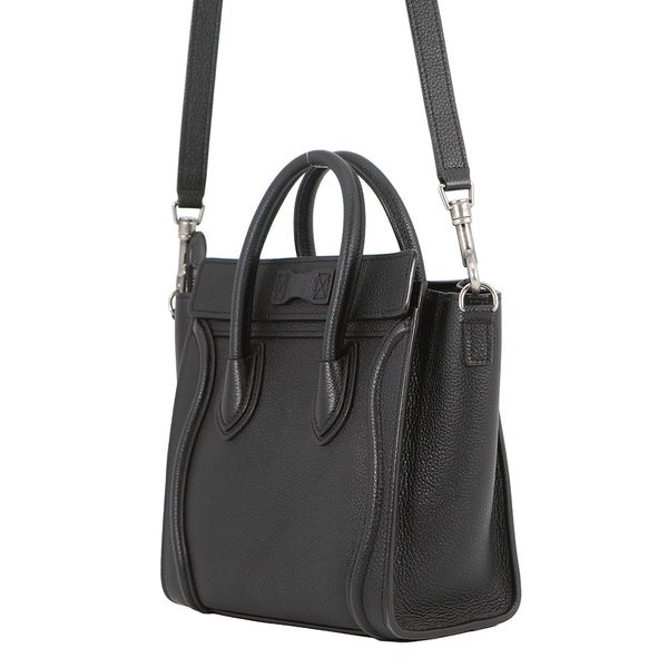 セリーヌ ハンドバッグ ラゲージ ナノショッパー レザー 189243 CELINE 2way 黒