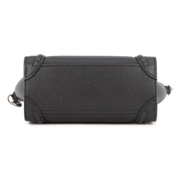 セリーヌ ハンドバッグ ラゲージ ナノショッパー レザー 189243 CELINE 2way 黒