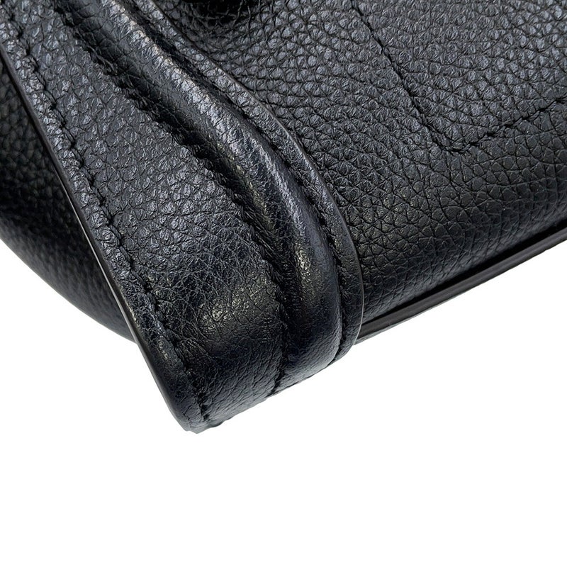 セリーヌ ハンドバッグ ラゲージ ナノショッパー レザー 189243 CELINE 2way 黒