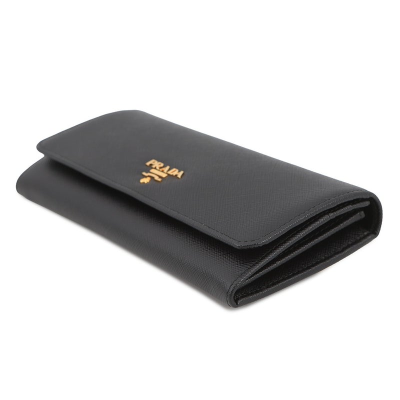プラダ 長財布 サフィアーノレザー 1MH132 PRADA カードケース付き 黒