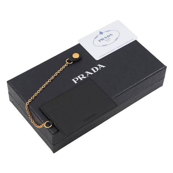 プラダ 長財布 サフィアーノレザー 1MH132 PRADA カードケース付き 黒