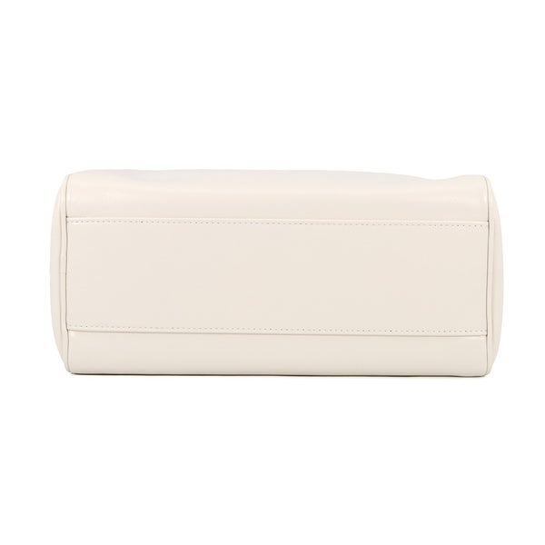 ミュウミュウ ハンドバッグ ボーリング ロゴ レザー 5BB182 Miu Miu 白