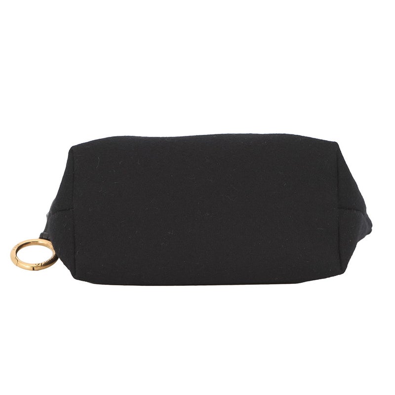 サンローランパリ ポーチ リヴゴーシュ エンブロイダリーポーチ ウール 710435 SAINT LAURENT PARIS 黒