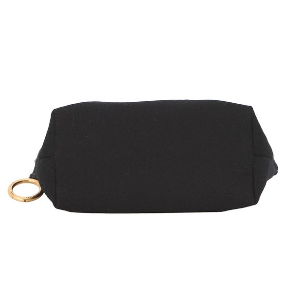 サンローランパリ ポーチ リヴゴーシュ エンブロイダリーポーチ ウール 710435 SAINT LAURENT PARIS 黒