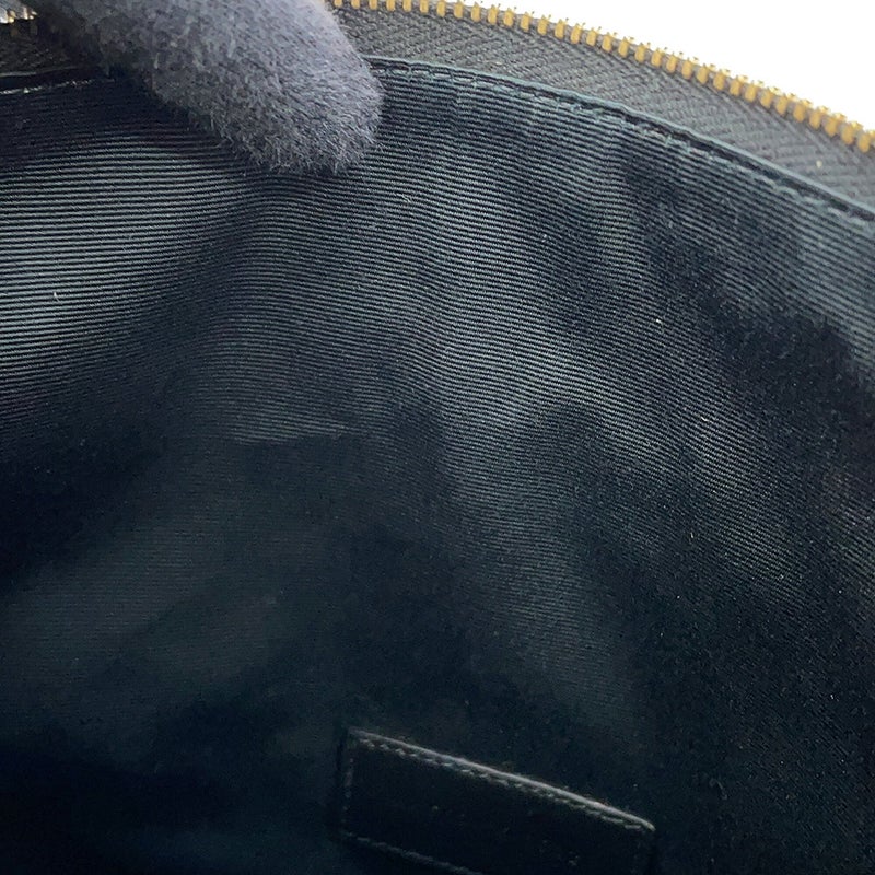 サンローランパリ ポーチ リヴゴーシュ エンブロイダリーポーチ ウール 710435 SAINT LAURENT PARIS 黒