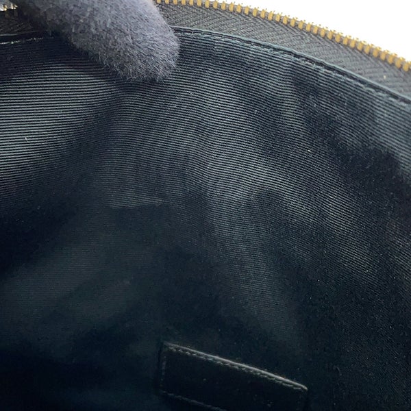 サンローランパリ ポーチ リヴゴーシュ エンブロイダリーポーチ ウール 710435 SAINT LAURENT PARIS 黒