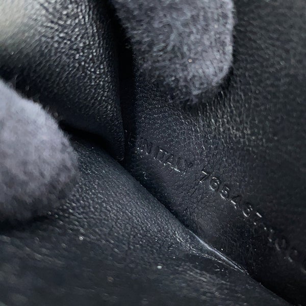 バレンシアガ 三つ折り財布 モナコ ミニ ウォレット パフィー アリーナラムスキン 765467 BALENCIAGA 黒