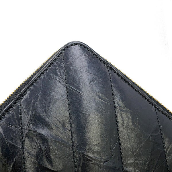 バレンシアガ 長財布 クラッシュ コンチネンタルウォレット キルテッド クラッシュドカーフレザー 766447 BALENCIAGA 黒