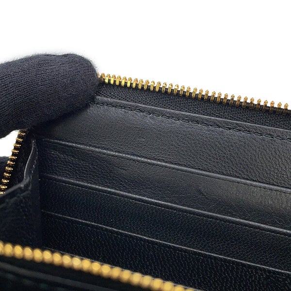 バレンシアガ 長財布 クラッシュ コンチネンタルウォレット キルテッド クラッシュドカーフレザー 766447 BALENCIAGA 黒