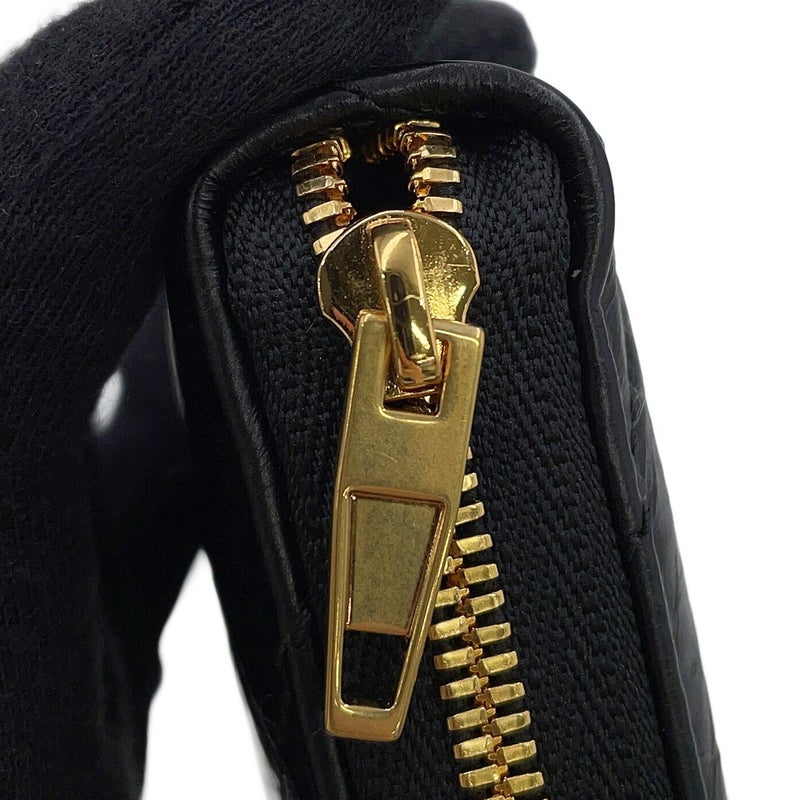 バレンシアガ 長財布 クラッシュ コンチネンタルウォレット キルテッド クラッシュドカーフレザー 766447 BALENCIAGA 黒